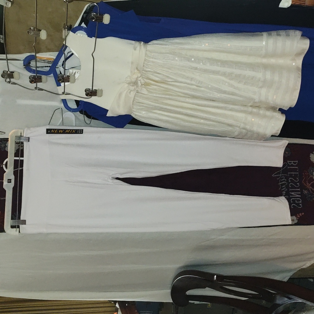 NWT new mix plus size white leggings
